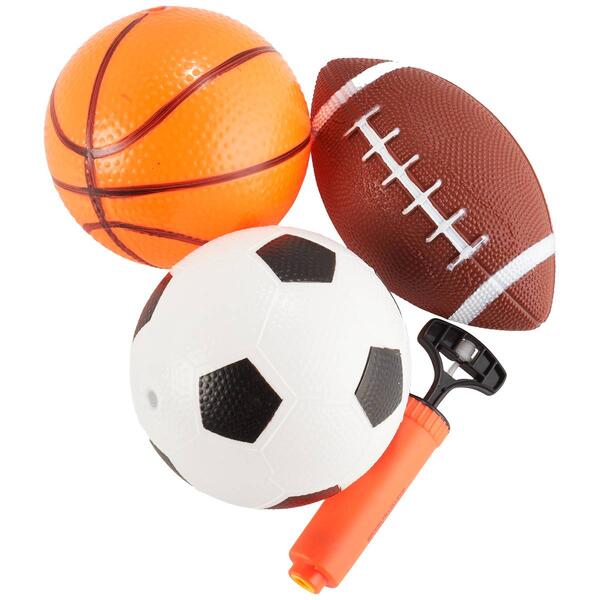 Brooklyn Lollipop Sports Stars 3pk. Sports Balls w/ Pump - image 