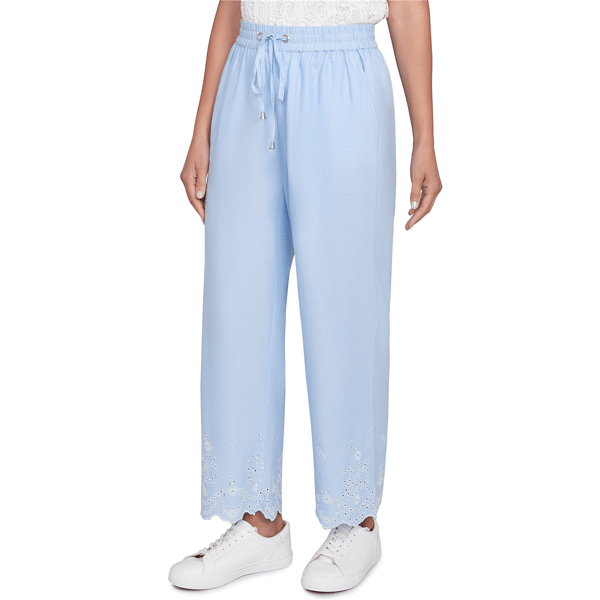 Petite Skye&#8217;s the Limit Quiet Wave Twill Wide Leg Pants