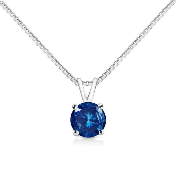 Haus of Brilliance 1/2ctw. Blue Lab Grown Diamond Pendant