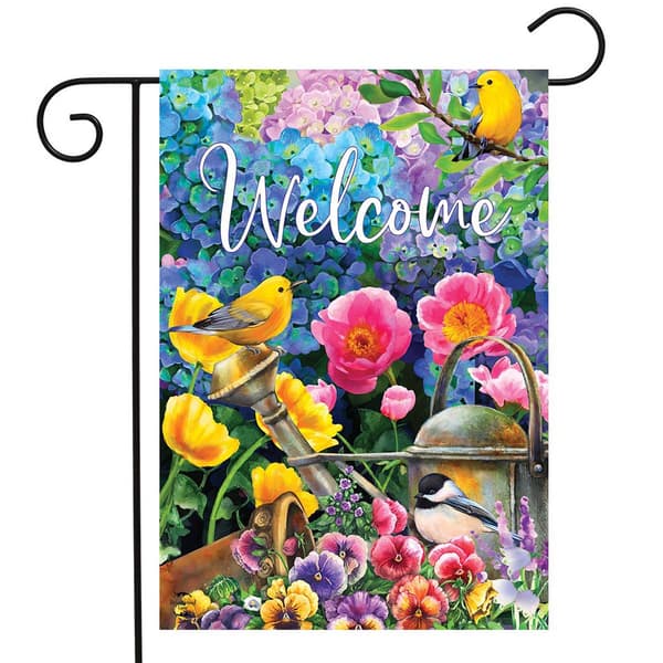 Briarwood Lane Spring Time Garden Welcome Garden Flag - image 