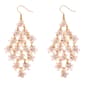Ashley Cooper(tm) Gold Blush Flower Kite Shape Earrings - image 1