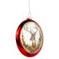 Northlight Seasonal 4in. Reindeer Glass Disc Christmas Ornament - image 4