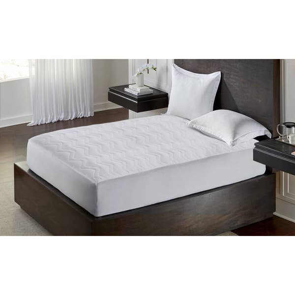 Kathy Ireland Essentials Classic Microfiber Mattress Pad - image 