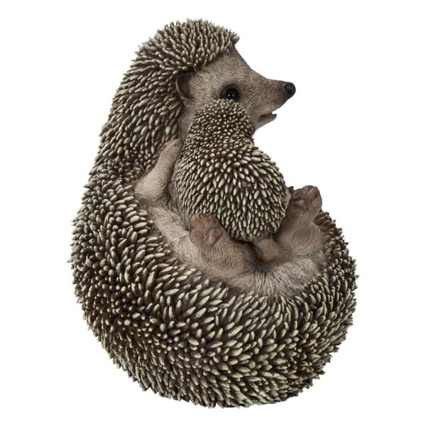 Hi-Line Gift Mother &amp; Baby Hedgehogs Garden Statue