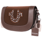 True Religion Studded Horseshoe Suede Flap Crossbody - image 3
