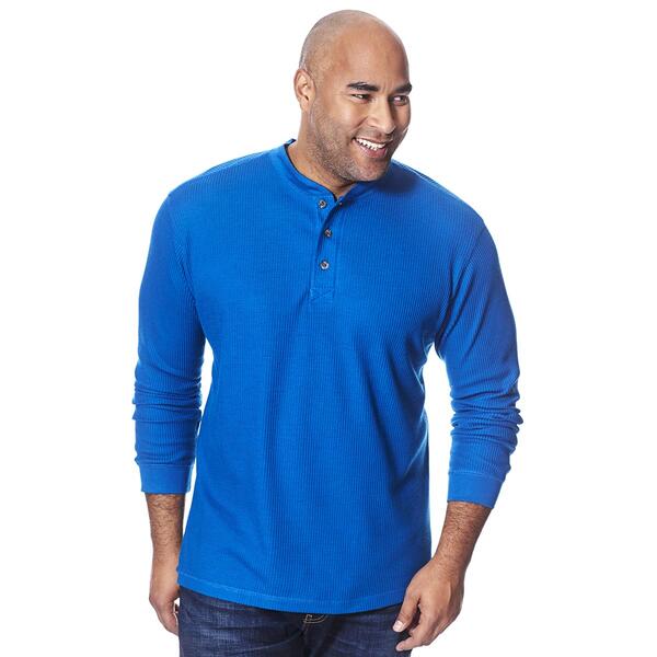 Mens Big &amp; Tall Alpine Lakes Thermal Long Sleeve Henley - image 