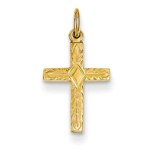 Gold Classics(tm) 14kt. Gold Small Cross Charm - image 