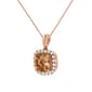 Gemstone Classics&#8482; 1/4ctw. Peach Morganite Square Pendant - image 3