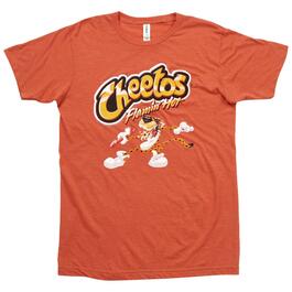 Young Mens Short Sleeve Flaming Hot Cheetos Graphic T-Shirt