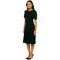 Womens Ninety Clothing Jewel Trim Crew Neck Sweater Dress - image 4