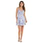 Juniors Emerald Sundae Floral Eyelet Tie Back Tier Sundress - image 1