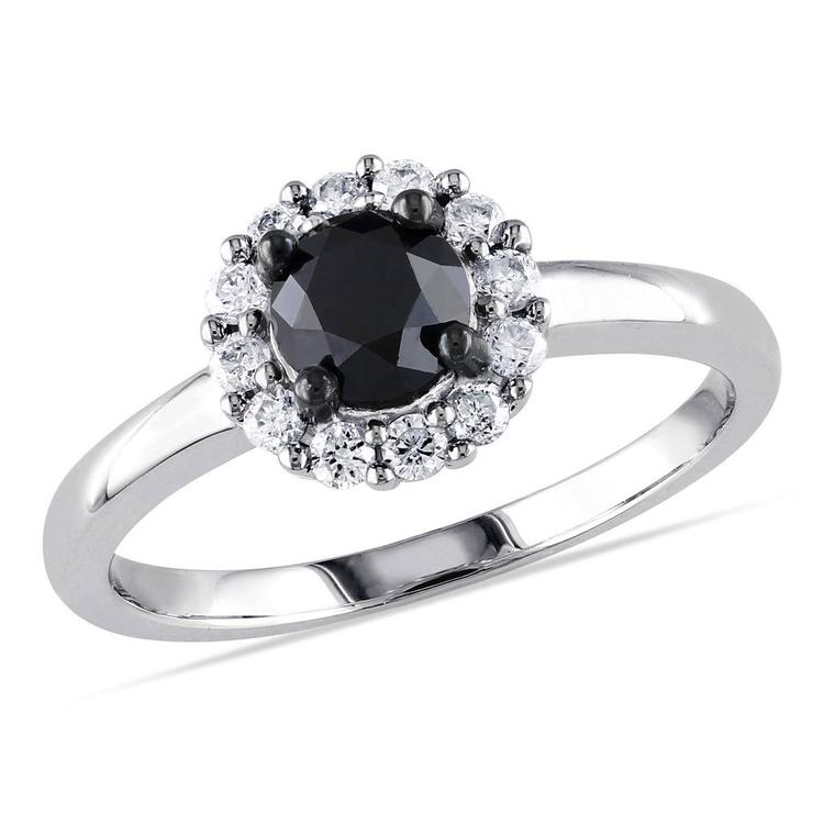 Diamond Classics(tm) 10kt. White Gold 1ct. Black Diamond Ring
