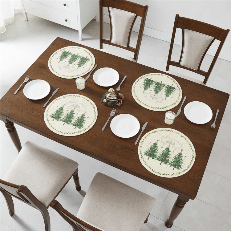 Avanti Avanti Linens Trees Round Placemats - Set of 4