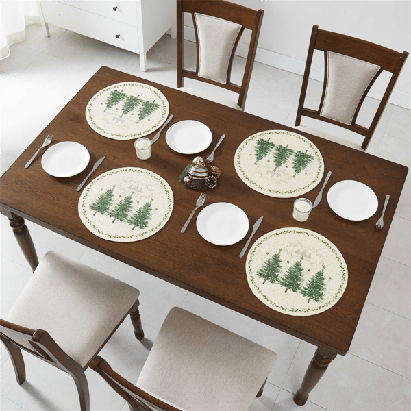 Avanti Avanti Linens Trees Round Placemats - Set of 4