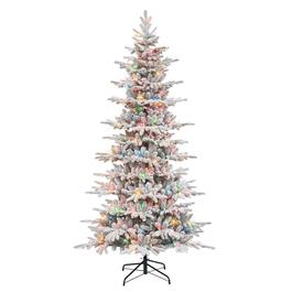 Puleo International 7.5ft. Pre-Lit Slim Christmas Tree