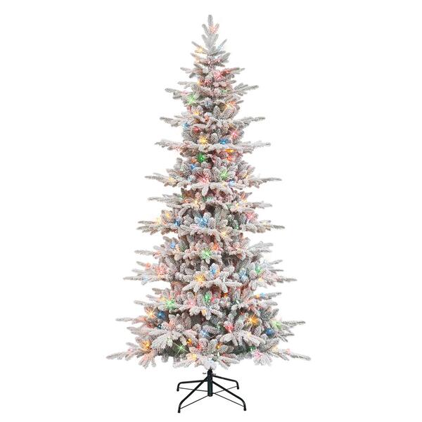 Puleo International 7.5ft. Pre-Lit Slim Christmas Tree - image 