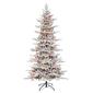 Puleo International 7.5ft. Pre-Lit Slim Christmas Tree - image 1