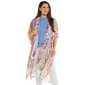 Womens Modena Abstract Floral Kimono with Tassels - image 1
