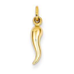 Gold Classics(tm) 14k Hollow Italian Horn Charm