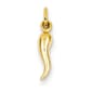 Gold Classics&#40;tm&#41; 14k Hollow Italian Horn Charm - image 1