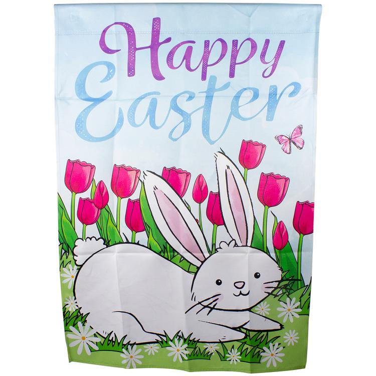 Northlight 28in. Happy Easter Bunny House Flag
