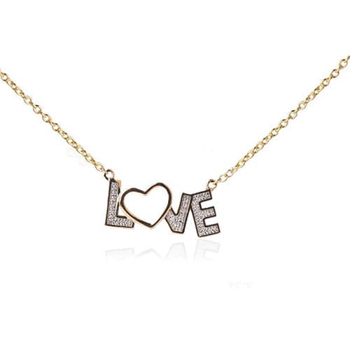 Accents by Gianni Argento Diamond Accent Love Pendant...
