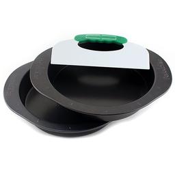Perfect Slice 3pc. Round Cake Pan Set &amp; Tool