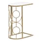 9th & Pike&#40;R&#41; Arched Glass And Metal Side Table - image 1