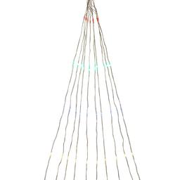Kurt Adler 78in Silver Nylon 200 Multi-colored LED Lights