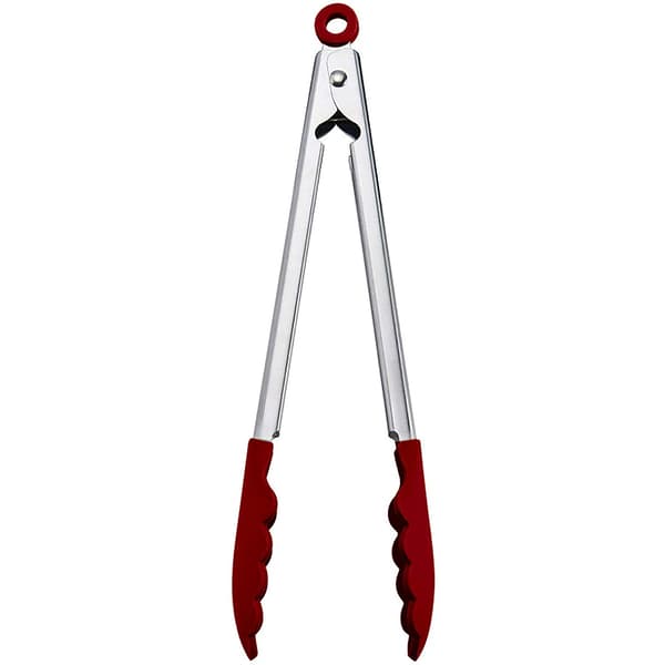 KitchenAid&#174; Gourmet Silicone Tipped Sterling Silver Tongs