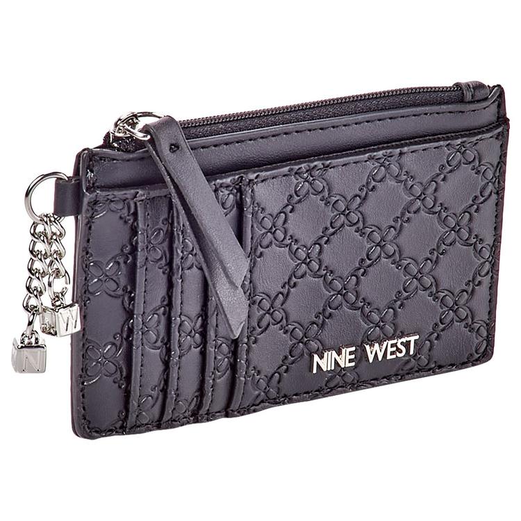 Womens Nine West Ryselle Embossed Card Case
