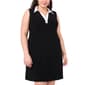 Plus Size MSK Sleeveless Combo Collar Dress - image 1