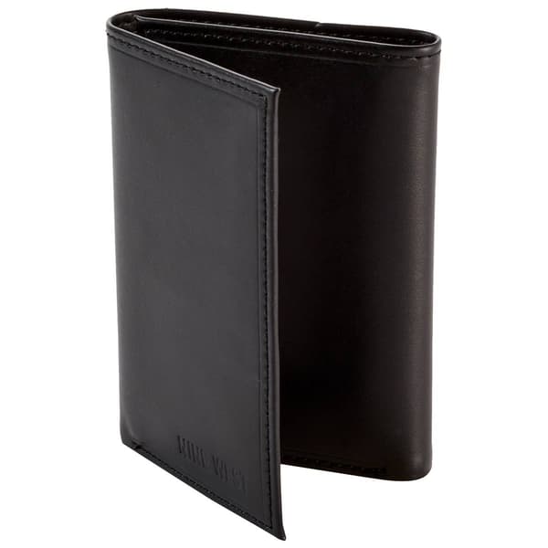 Mens Nine West Trifold Watkins Nappa Wallet - Black