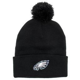 Boys (4-7) NFL Eagles Knit Beanie with Pom Ball