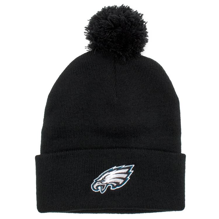 Boys (4-7) NFL Eagles Knit Beanie with Pom Ball