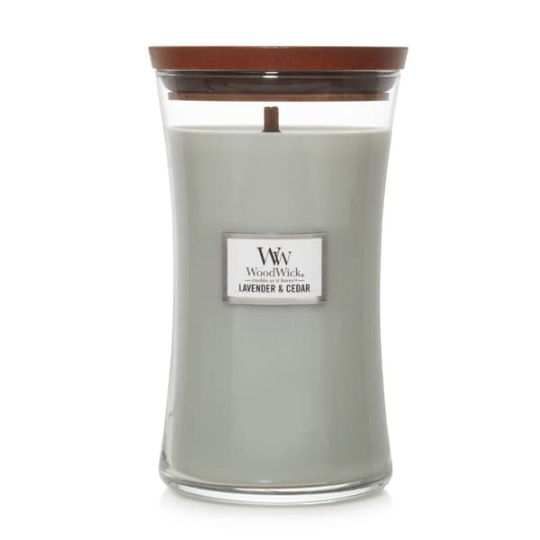 WoodWick® 21.5oz. Lavender & Cedar Candle