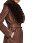 Womens Kenneth Cole Belted Faux Leather Trench Coat - image 4