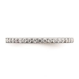 Pure Fire 14kt. White Gold Lab Grown Diamond Wedding Band