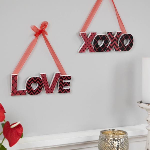 Northlight Seasonal LOVE & XOXO Wall D&#233;cor - Set of 2