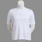 Petite Hasting & Smith Elbow Sleeve Solid Boat Neck Tee - image 7