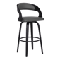 Armen Living Shelly Counter Height Swivel Faux Leather Barstool - image 1