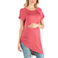 Plus Size 24/7 Comfort Apparel Maternity Cap Sleeve Tee - image 4