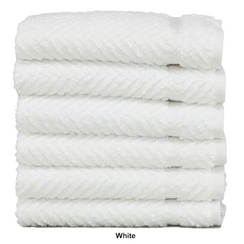Linum 6pc. Herringbone Washcloths Set