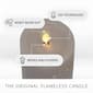 Luminara Turtle Moving Flame Pillar Candle - 3x6.5 - image 2