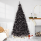 Northlight 9ft. Artificial Black Tinsel Halloween Tree - image 2