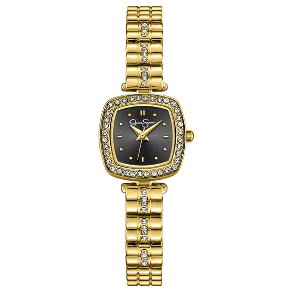 Womens Jessica Simpson Gold-Tone Mini Bracelet Watch-JS0108GD - image 