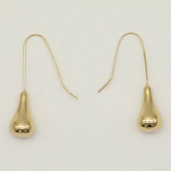 Ashley Cooper(tm) Gold Teardrop Orb Polished Drop Earrings - image 
