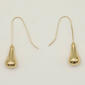 Ashley Cooper(tm) Gold Teardrop Orb Polished Drop Earrings - image 1