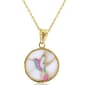 Gold Classics(tm) 14k Yellow Gold Enamel Bird Necklace - image 1