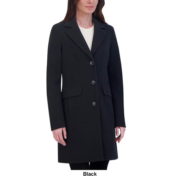 Petite Laundry by Shelli Segal Single Breasted Faux Wool Coat